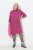 Ulla Popken 844233 Vestido de malha de manga comprida Vermelho baga - Vestidos de malha - 