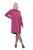 Ulla Popken 844233 Vestido de malha de manga comprida Vermelho baga - Vestidos de malha - 