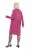 Ulla Popken 844233 Vestido de malha de manga comprida Vermelho baga - Vestidos de malha - 
