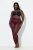 Ulla Popken 844543 Collants com renda Bordô - Collants & meias - 