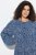 Ulla Popken 844594 Vestido midi floral Azul-marinho - Vestidos midi - Vestidos Midi Tamanhos Grandes