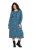 Ulla Popken 844722 Vestido de sweat estampado Petróleo - Vestidos de moletom - 