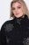 Ulla Popken 844839 Casaco curto com bordado de flocos de neve Azul-marinho - Jaquetas - Casacos plus size para mulher