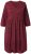 Ulla Popken 844945 Vestido de jersey evasê com decote em V Ameixa - Vestidos em jersey - 