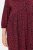 Ulla Popken 844945 Vestido de jersey evasê com decote em V Ameixa - Vestidos em jersey - 