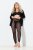 Ulla Popken 844970 Leggings de meia com padrão Preto - Collants & meias - 
