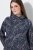 Ulla Popken 844993 Vestido de sweat estampado Azul-marinho - Vestidos de moletom - 