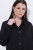 Ulla Popken 845026 Sobrecamisa com textura zebra Preto - Jaquetas - Casacos plus size para mulher