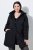 Ulla Popken 845111 Parka Preto - Casacos - Casacos de Mulher em Tamanhos Grandes