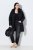 Ulla Popken 845111 Parka Preto - Casacos - Casacos de Mulher em Tamanhos Grandes