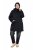 Ulla Popken 845111 Parka Preto - Casacos - Casacos de Mulher em Tamanhos Grandes