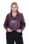 Ulla Popken 845121 Casaco biker em pele sintética Ameixa - Jaquetas - Casacos plus size para mulher
