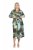 Ulla Popken 845122 Vestido midi estampado com bolsos Turquesa - Vestidos midi - Vestidos Midi Tamanhos Grandes