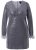 Ulla Popken 845145 Vestido de lantejoulas com decote em V Prateado - Vestidos de noite - Vestidos de festa em tamanhos grandes
