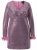 Ulla Popken 845145 Vestido de lantejoulas com decote em V Rosa - Vestidos de noite - Vestidos de festa em tamanhos grandes