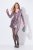 Ulla Popken 845145 Vestido de lantejoulas com decote em V Rosa - Vestidos de noite - Vestidos de festa em tamanhos grandes