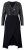 Ulla Popken 845151 Vestido às riscas com decote em V Preto - Vestidos de noite - Vestidos de festa em tamanhos grandes