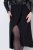 Ulla Popken 845151 Vestido às riscas com decote em V Preto - Vestidos de noite - Vestidos de festa em tamanhos grandes
