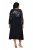 Ulla Popken 845151 Vestido às riscas com decote em V Preto - Vestidos de noite - Vestidos de festa em tamanhos grandes
