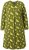 Ulla Popken 845190 Vestido de jersey floral Turquesa - Vestidos em jersey - 