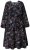 Ulla Popken 845287 Vestido midi estampado Preto - Vestidos midi - Vestidos Midi Tamanhos Grandes