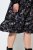 Ulla Popken 845287 Vestido midi estampado Preto - Vestidos midi - Vestidos Midi Tamanhos Grandes