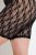 Ulla Popken 845290 Calções anti-fricção florais com renda Preto - Calções anti-fricção - 