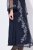 Ulla Popken 845366 Vestido de lantejoulas floral Azul-marinho - Vestidos de noite - Vestidos de festa em tamanhos grandes