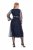 Ulla Popken 845366 Vestido de lantejoulas floral Azul-marinho - Vestidos de noite - Vestidos de festa em tamanhos grandes