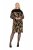 Ulla Popken 845378 Vestido de malha com padrão animal Bege - Vestidos de noite - Vestidos de festa em tamanhos grandes