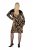 Ulla Popken 845378 Vestido de malha com padrão animal Bege - Vestidos de noite - Vestidos de festa em tamanhos grandes