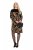 Ulla Popken 845378 Vestido de malha com padrão animal Bege - Vestidos de noite - Vestidos de festa em tamanhos grandes