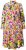 Ulla Popken 845512 Vestido camiseiro floral Vermelho baga - Vestidos midi - Vestidos Midi Tamanhos Grandes