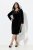 Ulla Popken 845573 Vestido de veludo de manga comprida Preto - Vestidos de noite - Vestidos de festa em tamanhos grandes