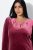 Ulla Popken 845573 Vestido de veludo de manga comprida Bordô - Vestidos de noite - Vestidos de festa em tamanhos grandes