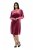 Ulla Popken 845573 Vestido de veludo de manga comprida Bordô - Vestidos de noite - Vestidos de festa em tamanhos grandes