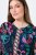 Ulla Popken 845649 Vestido de chiffon floral Azul-marinho - Vestidos midi - Vestidos Midi Tamanhos Grandes
