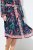 Ulla Popken 845649 Vestido de chiffon floral Azul-marinho - Vestidos midi - Vestidos Midi Tamanhos Grandes