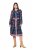 Ulla Popken 845649 Vestido de chiffon floral Azul-marinho - Vestidos midi - Vestidos Midi Tamanhos Grandes