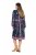 Ulla Popken 845649 Vestido de chiffon floral Azul-marinho - Vestidos midi - Vestidos Midi Tamanhos Grandes