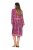 Ulla Popken 845649 Vestido midi de manga comprida Vermelho baga - Vestidos midi - Vestidos Midi Tamanhos Grandes