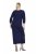 Ulla Popken 845705 Vestido de jersey Azul-marinho - Vestidos midi - Vestidos Midi Tamanhos Grandes