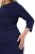 Ulla Popken 845705 Vestido de jersey Azul-marinho - Vestidos midi - Vestidos Midi Tamanhos Grandes