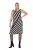 Ulla Popken 845784 Vestido de malha às riscas Preto - Vestidos de verão - Vestidos de verão plus size