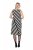 Ulla Popken 845784 Vestido de malha às riscas Preto - Vestidos de verão - Vestidos de verão plus size