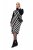 Ulla Popken 845784 Vestido de malha às riscas Preto - Vestidos de verão - Vestidos de verão plus size
