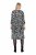 Ulla Popken 845825 Vestido midi floral com manga 3/4 Preto - Vestidos midi - Vestidos Midi Tamanhos Grandes
