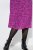 Ulla Popken 845825 Vestido midi floral com decote em V Lilás - Vestidos midi - Vestidos Midi Tamanhos Grandes