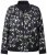 Ulla Popken 845841 Casaco reversível floral com gola college Preto - Jaquetas - Casacos plus size para mulher