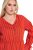 Ulla Popken 845863 Vestido midi às riscas com cinto para atar Coral - Vestidos midi - Vestidos Midi Tamanhos Grandes